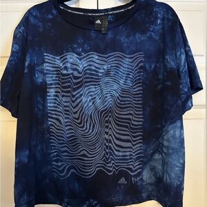 Adidas Navy Tie-Dye Graphic Tee